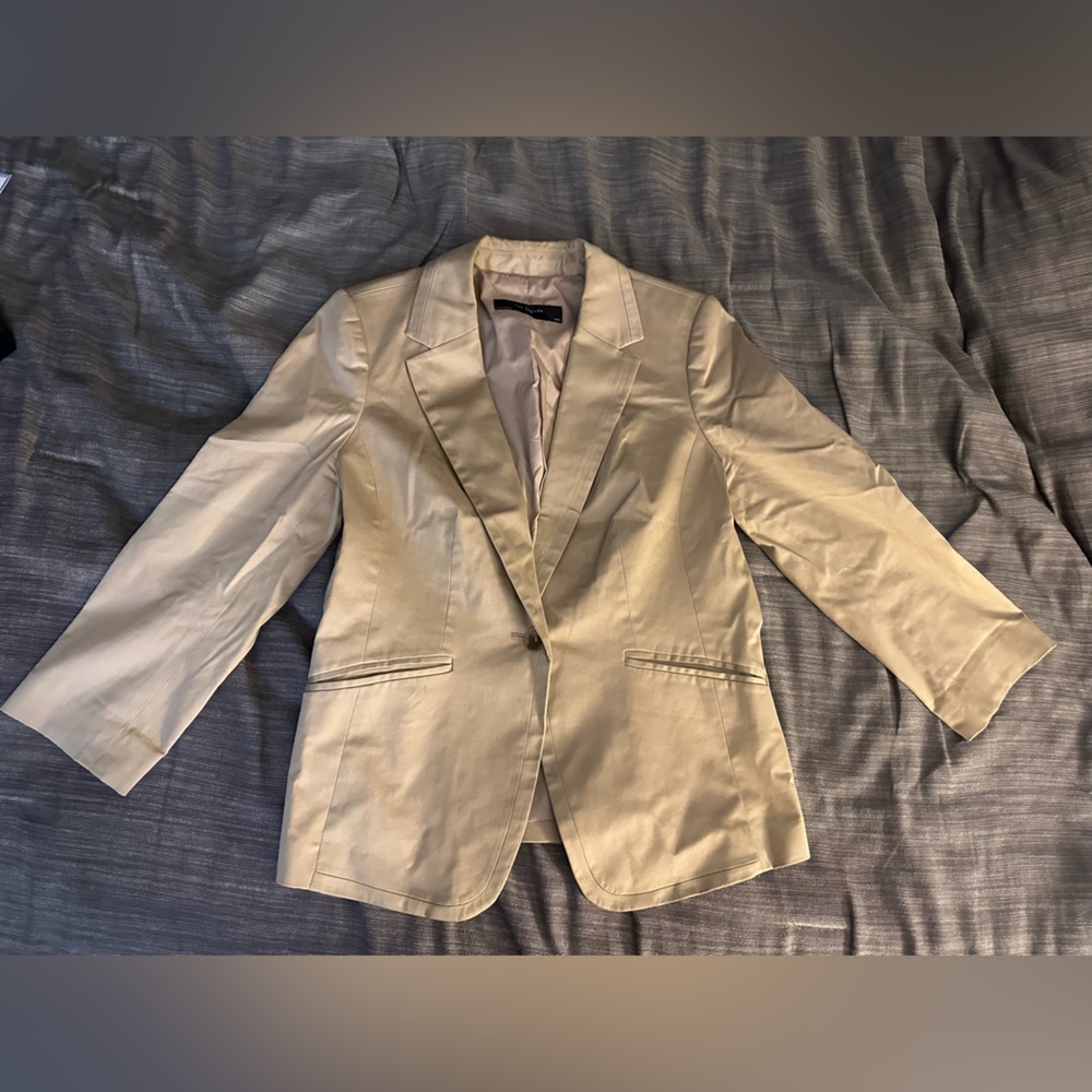 The Limited - women’s blazer khaki M - business casual sports coat